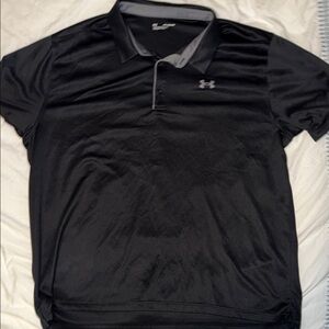 Under Armour Men's Black Polo Shirt Size 4XL